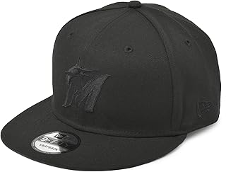[ニューエラ] キャップ MLB BASIC 9FIFTY BLACK ON BLACK COLLECTION 11875068 帽子 OSFM 01.マイアミ・マーリンズ [並行輸入品]