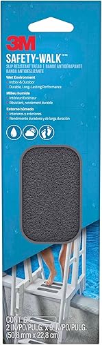 Miniatura 8 de 3M Safety-Walk - Banda de rodadura para interiores y exteriores, cinta antideslizante, rollo de 2 pulgadas por 180 pulgadas, color gris
