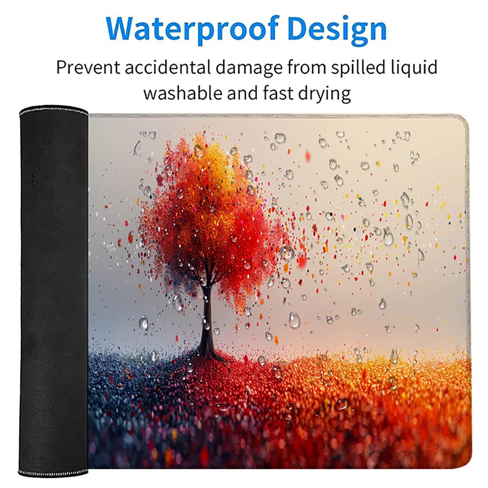 Czerwona podkładka pod mysz do gier, podkładka pod mysz XXL 1200x600x3mm, mata na biurko ze zszytymi krawędziami, podkładka pod mysz poprawia dokładność i szybkość, akcesoria biurowe, prezent dla