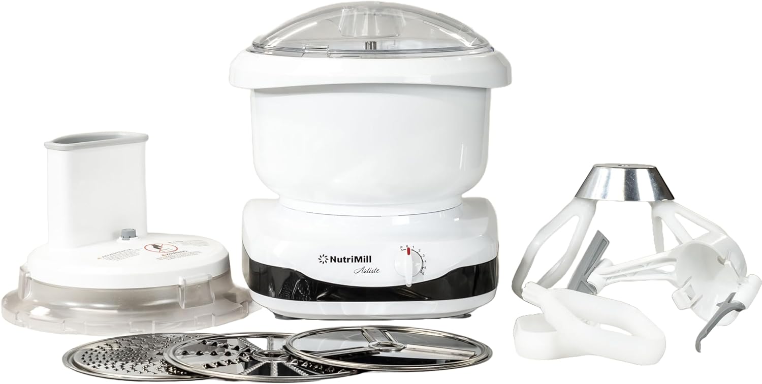 NutriMill Artiste Stand Mixer with Deluxe Accessory Bundle