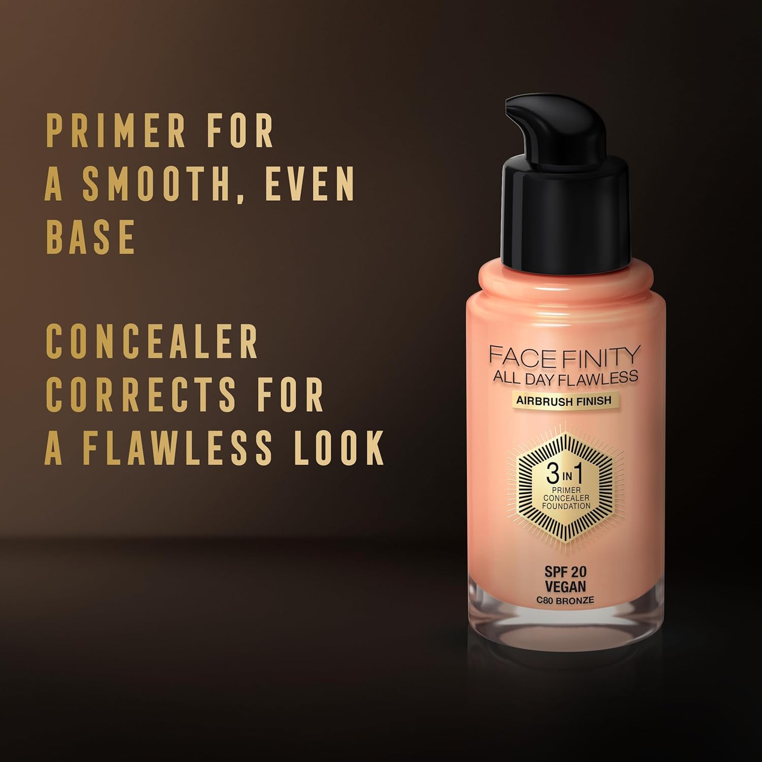 Max Factor Facefinity All Day Flawless 3 In 1 Foundation SPF 20, No. 55 Beige - Image 5