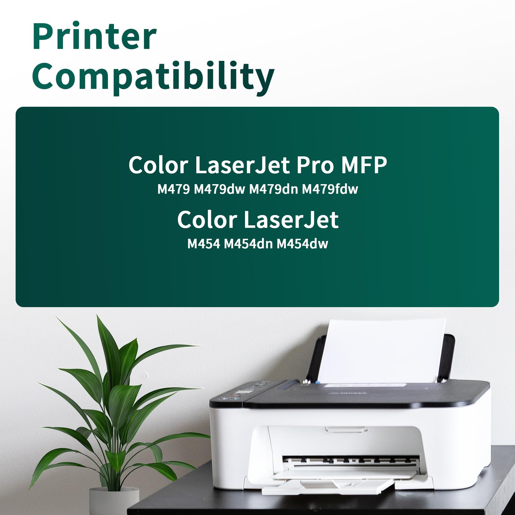 415A toner czarny z chipem kompatybilny z HP 415A toner czarny do tonera HP Color Laserjet Pro MFP M479fdw M479fnw M479dw M479fdn M454dw M454dn W2030A, 2* 415A czarny
