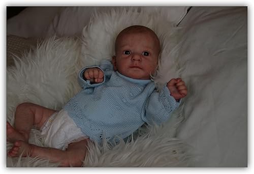 Miniatura 7 de Anano Muñecas de bebé realistas para niños, muñecas Reborn para niña, cuerpo pesado de 19 pulgadas, muñeca de bebé de silicona flexible de 19