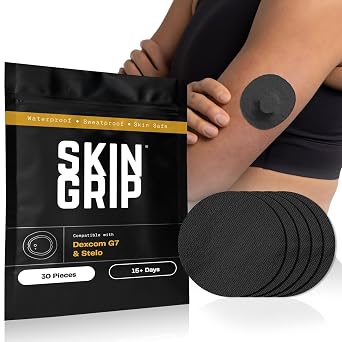 Skin Grip Adhesive Patches for Dexcom G7 & Stelo - Extended Supply30 Pack