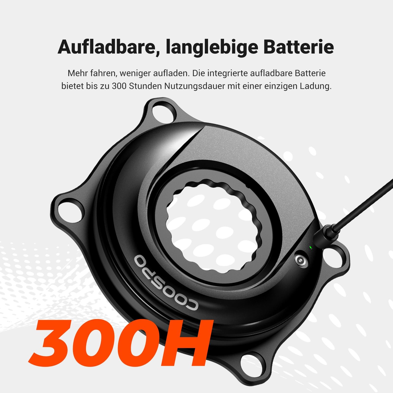CooSpo S10 Leistungsmesser Spider für Easton 110 BCD 4-Arm Kurbel – Beidseitig präziser Leistungsmesser, Bluetooth/ANT+ Kompatibel, Power Meter Cycling für Rennrad & Mountainbike