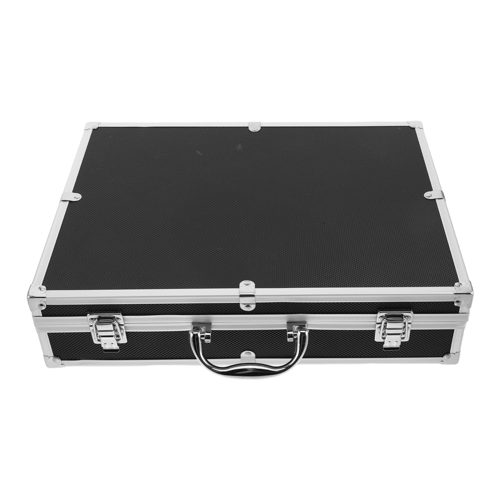 SOLUSTRE Caja De Almacenamiento para Micrófono con Interior Suave De Esponja Estuche De Aluminio Resistente Impactos para Eventos Al Aire y Transporte De Micrófonos