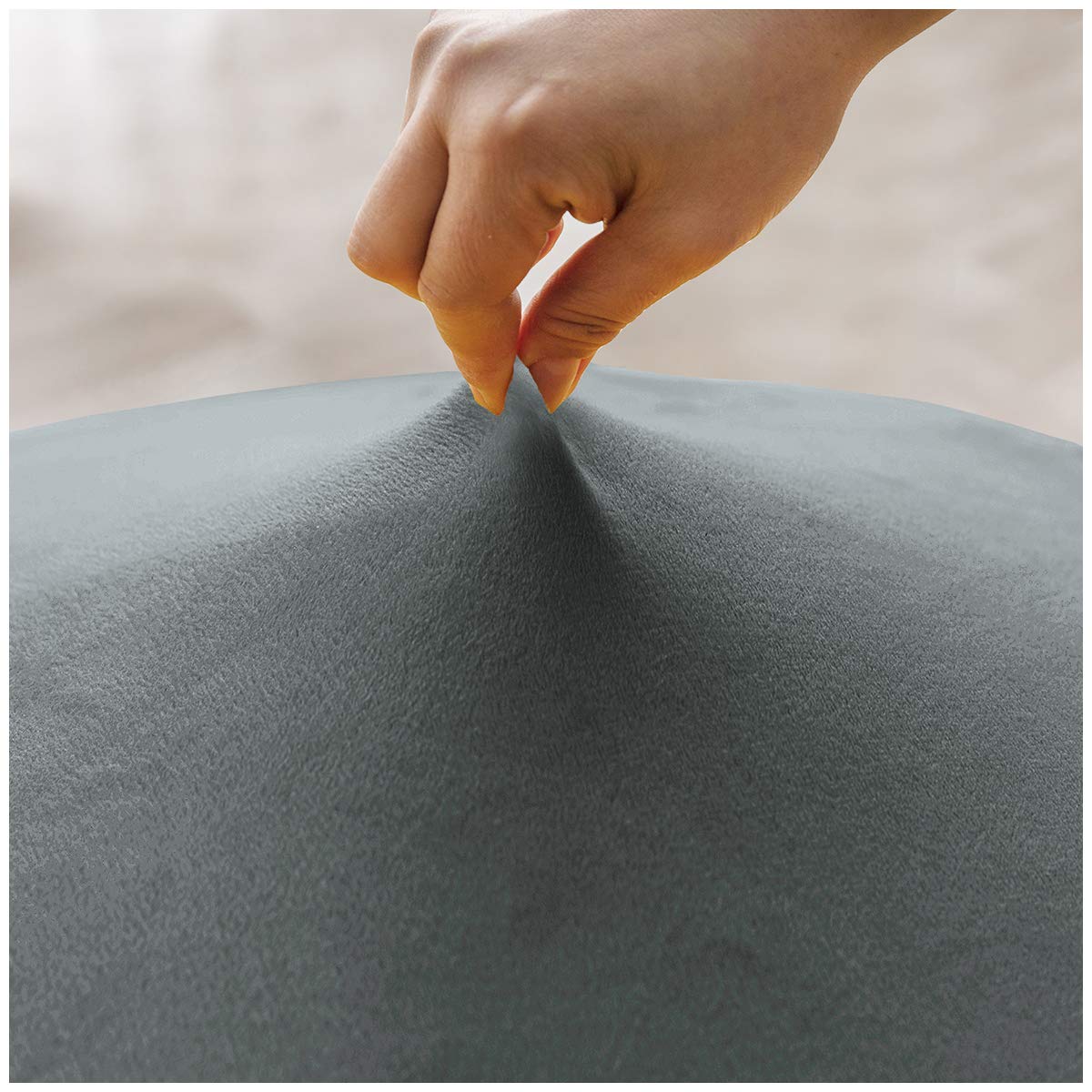 Stretch-Stuhlhussen aus Samtplüsch in XL-Größe, Stuhlhussen, Spandex-Hochstuhl-Schutzbezüge mit Gummiband für Esszimmer, Hochzeiten, Feierlichkeiten, Bankette