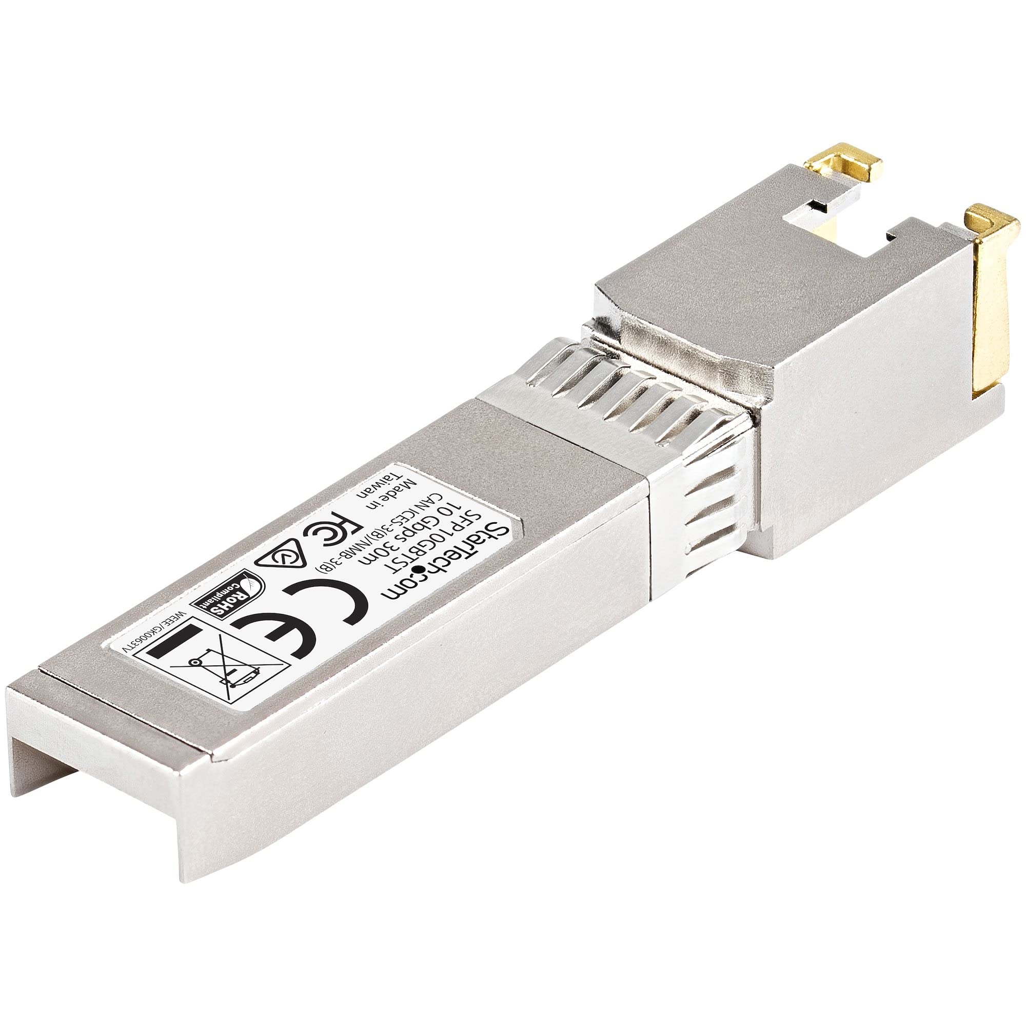 StarTech.com Modulo Ricetrasmettitore SFP+ Compatibile con Cisco - 10GBASE-T - Conforme MSA - Garantito a vita | Connessione 10 Gigabit Ethernet su rame, Conforme allo standard MSA