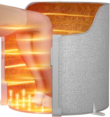 Calentador eléctrico para debajo del escritorio, calentador de pies eléctrico para oficina y hogar, calentador de espacio portátil con tapete