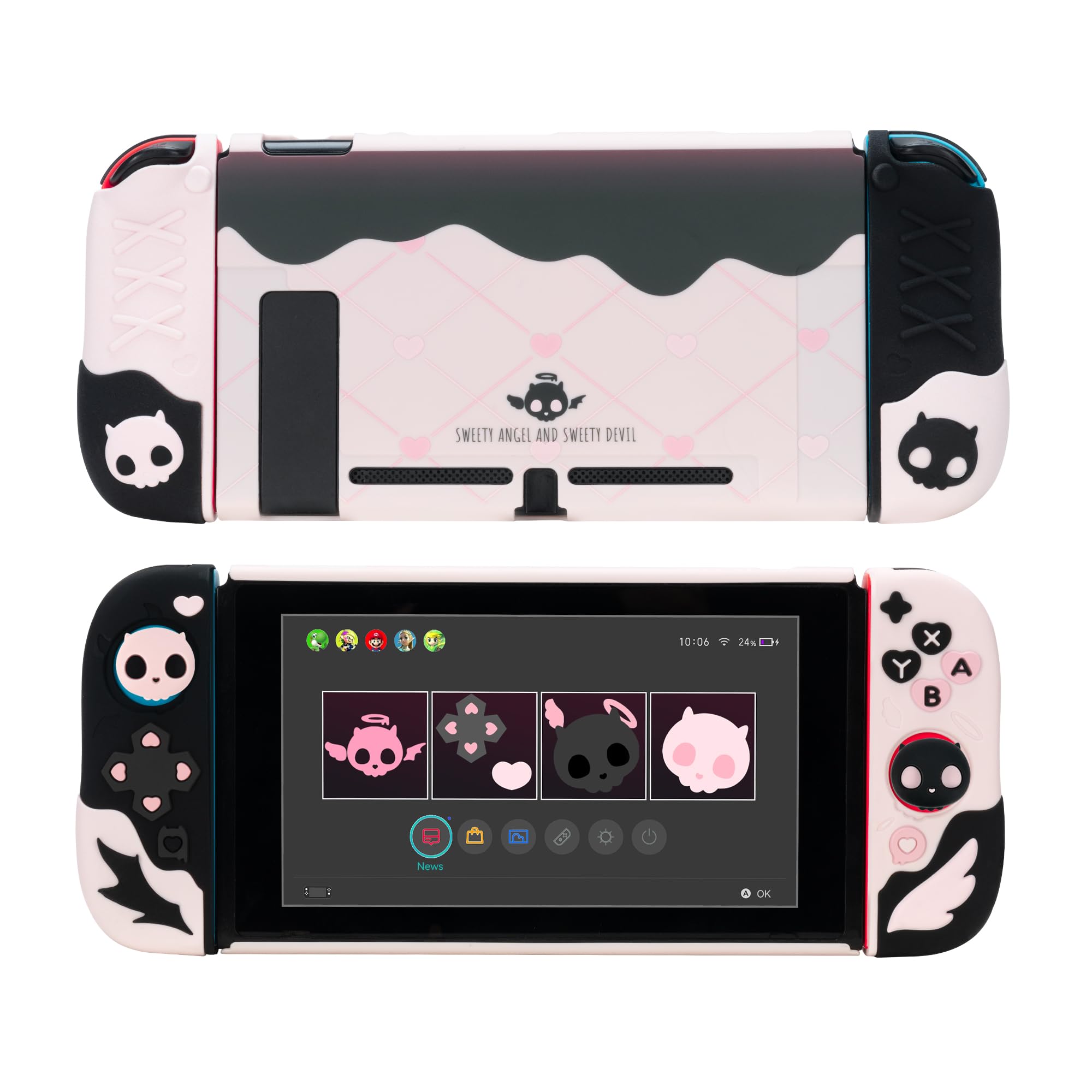 See full amazon price history chart for GeekShare Protective Case for Switch Anti-Scratch Slim Cover Case Compatible with Nintendo Switch Separable Soft Silicone Protective Shell with 2 Thumb Grip Caps- Sweetheart Skull GeekShare Protective Case for Switch Anti-Scratch Slim Cover Case Compatible with Nintendo Switch Separable Soft Silicone Protective Shell with 2 Thumb Grip Caps- Sweetheart Skull (B0CWQDR1J8) Amazon Price History, Amazon Price Tracker