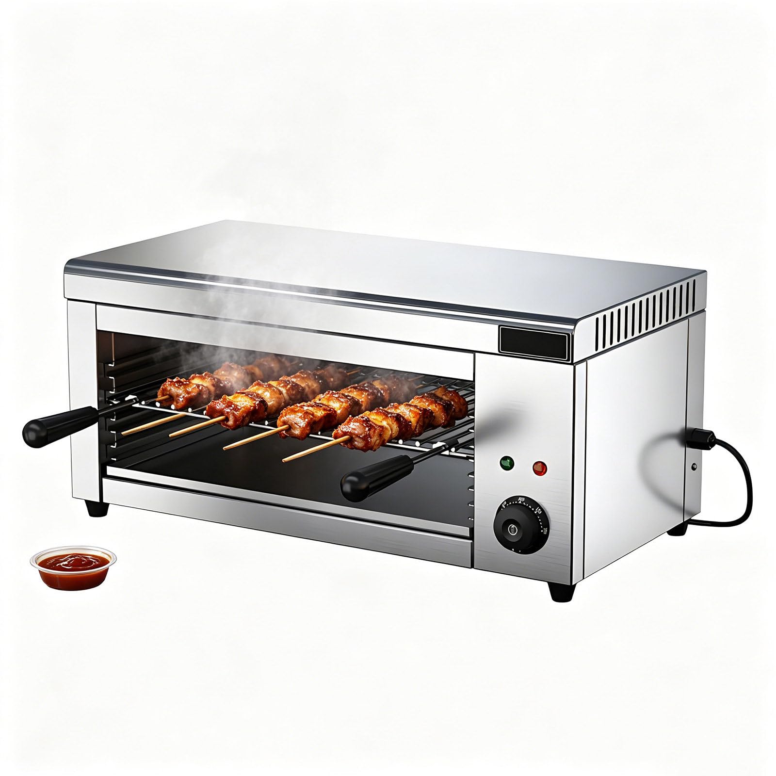 YXYLJOZ 2000W Electric Cheesemelters Heater Heating, GrillCommercial Cheese Melters Salamander Broiler, 50-300℃ Rapid Heating Countertop Raclette Cheese Melting Oven