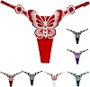 Personalized Sexy Waist Chain Thong for Women Custom Name Letter Jewelry G-string Silver Chain Black Panties Birthday Gift for Her