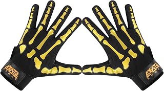 Exote Skeleton Baseball and Softball Batting Gloves for Men Women Youth & Adult Sizes -Short Cuff Breathable Leather Baseball Batting Gloves with Extra Grip