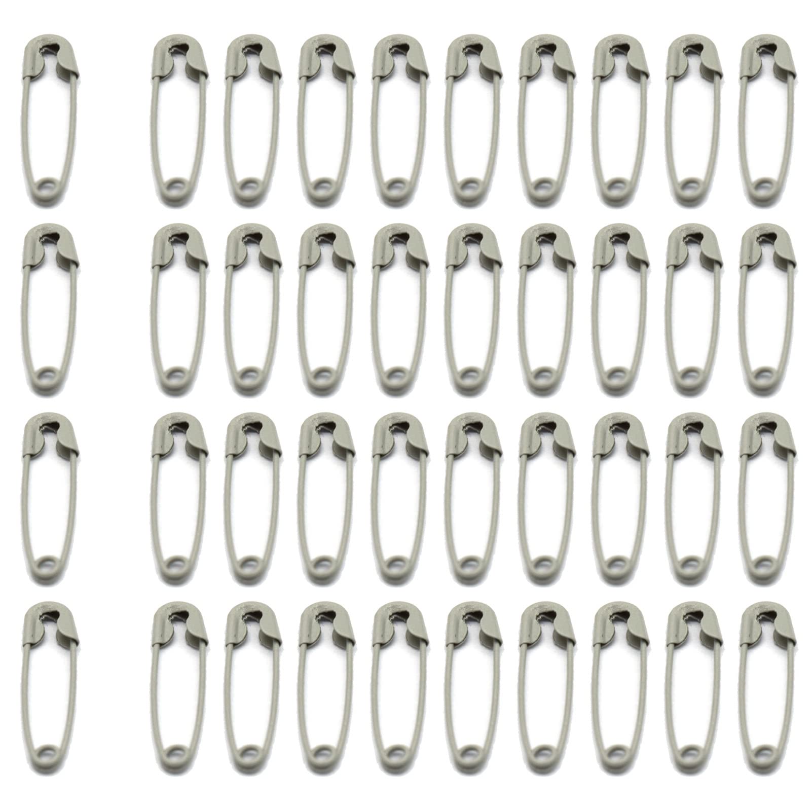 SHUNLONG Mini Safety Pins Light Bulb Pins Gourd Pins Knitting Pins Used for Clothing Making Sewing Crafts Home Accessories 100PCS (Grey), Gray