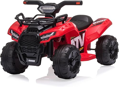 Miniatura 1 de Vehículo eléctrico para niños y niñas de 18 a 36 meses con batería de 6 V, con faros, MP3, USB, control de volumen, asiento grande, juguetes