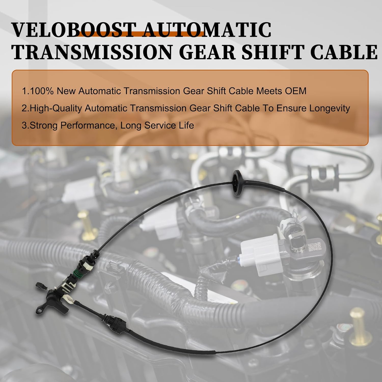 52107847AM Automatic Transmission Gear Shift Cable Compatible with Dodge Ram 1500 2500 3500 Dakota Durango 2001-2010 Replace OE 52107847AK