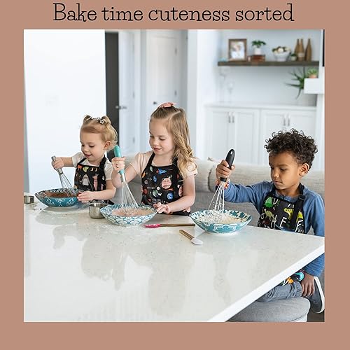 Miniatura 6 de Kids Aprons for Girls and Boys, Toddler Apron with Pocket for Painting, Cooking, Baking, Gardening and Crafts