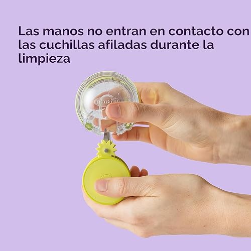 Miniatura 5 de Chef'n GarlicZoom Picadora de ajos, picadora de ajo de mano con acción rodante, fácil de usar y limpiar, tamaño compacto para preparación rápida