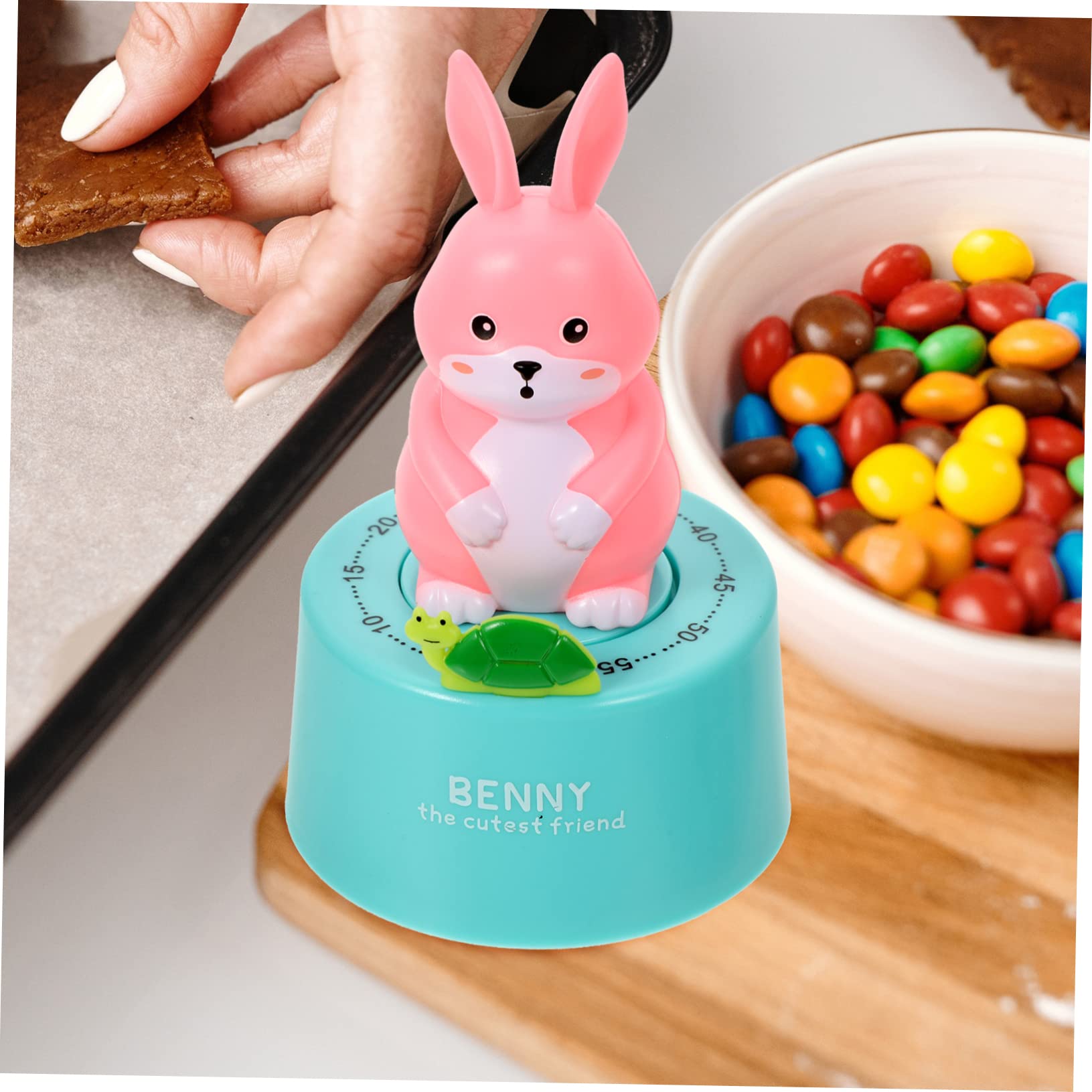 Amosfun 3St Kochtimer Countdown Uhr küchenhelfee zeitschsltuhr clockclock disell Uhr Kleinkind-Timer Küchentimer für Senioren Zeitschaltuhr mechanischer Backtimer Timer-Küche Magnet Blue
