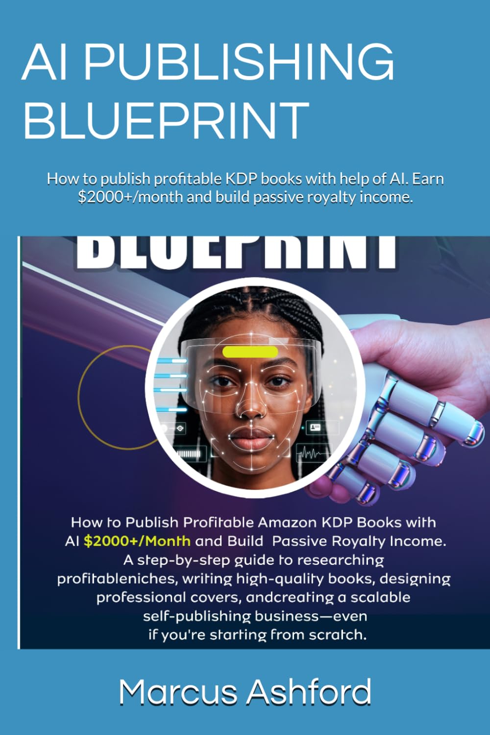 AI PUBLISHING BLUEPRINT: How to publish profitable KDP books with help of AI. Earn $2000+/month and build passive royalty income.