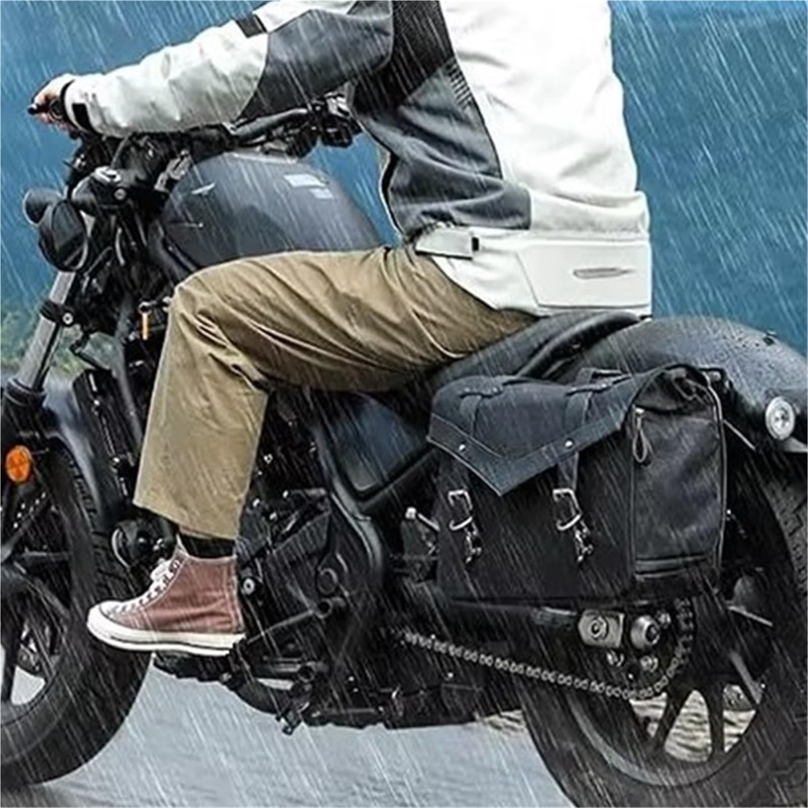 Borsa Moto Borsa Da Sella Per Moto Borse Laterali In Tela Retrò Universali Per Moto Moto Scooter Viaggi Borsa Sella Moto