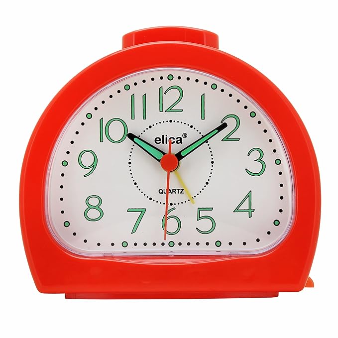 Buy Elica Time Piece Beep Alarm Clock TBB (Loudest Sound) (Red) Online