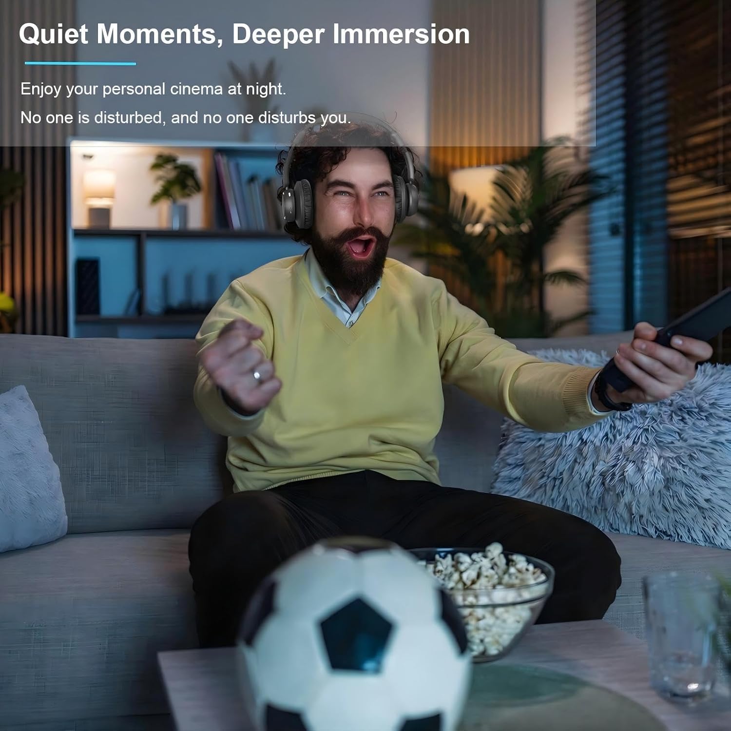 Wireless TV Headphones for Seniors with Transmitter Charging Base - Dettaglio