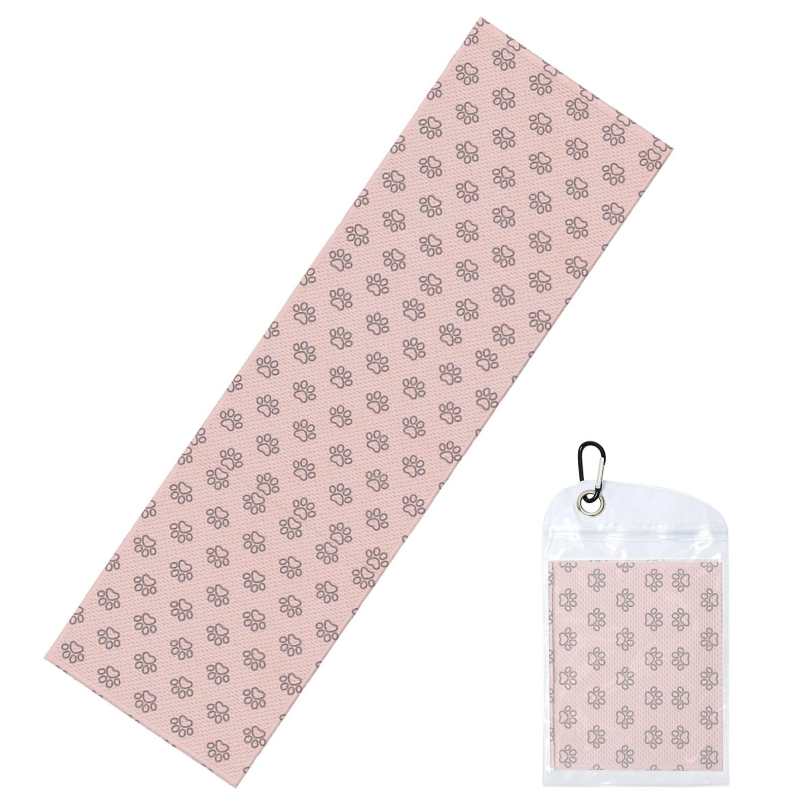 DUYIOKH Paw Prints Print Cooling Towel, Portable Towel for Gym Workout Golf Beach World Cup Sports Hot Weather