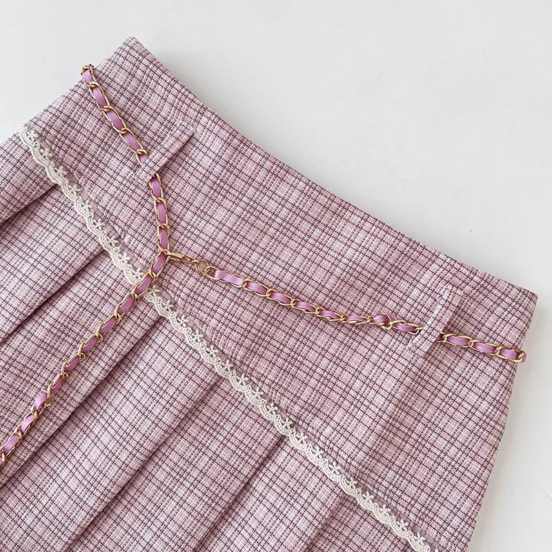 Women's Wrinkle Resistant Wool Pleated Skirt High Waisted3