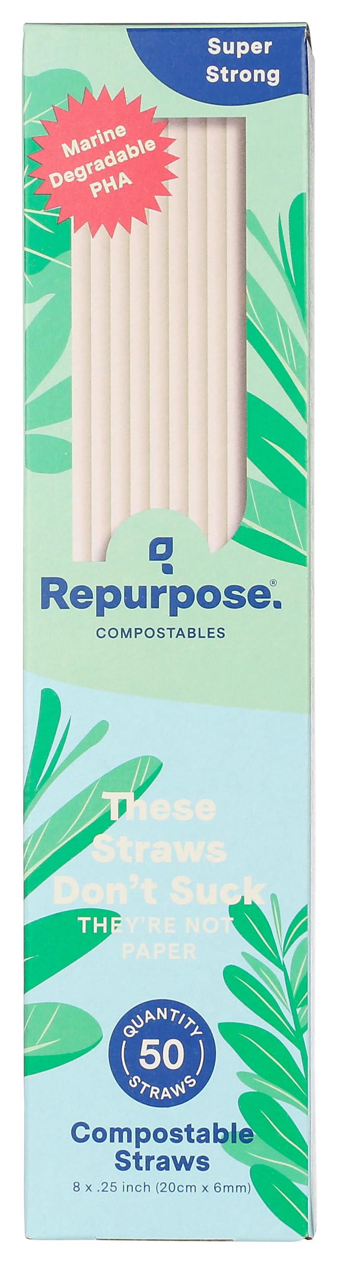 Repurpose, Eco-Bendy Straw, 50 Count