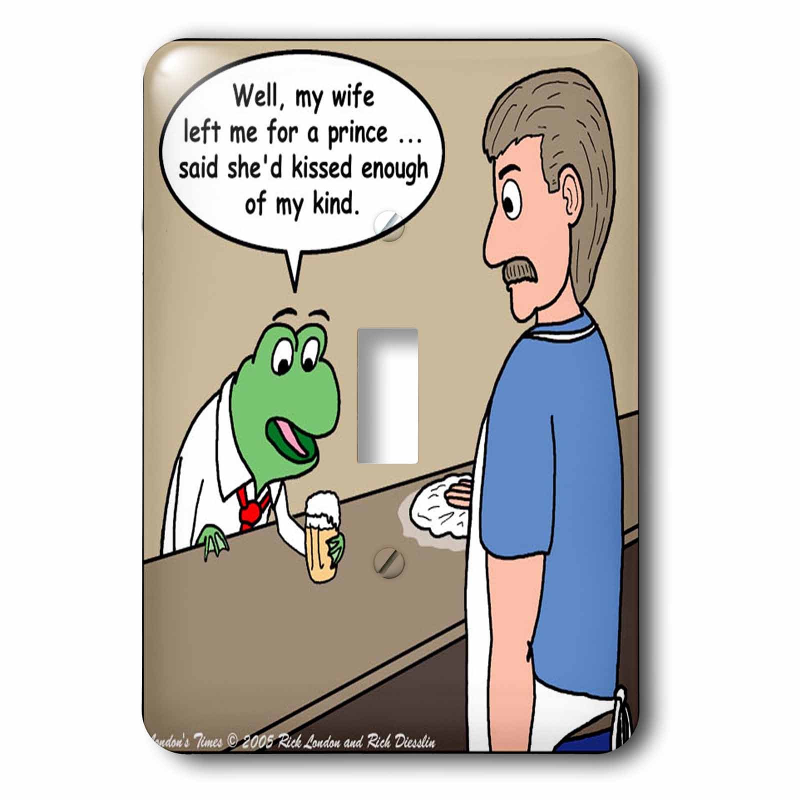 La grenouille et le bartender bouton interrupteur simple 3drose LSP 1411 1 déco murale originale