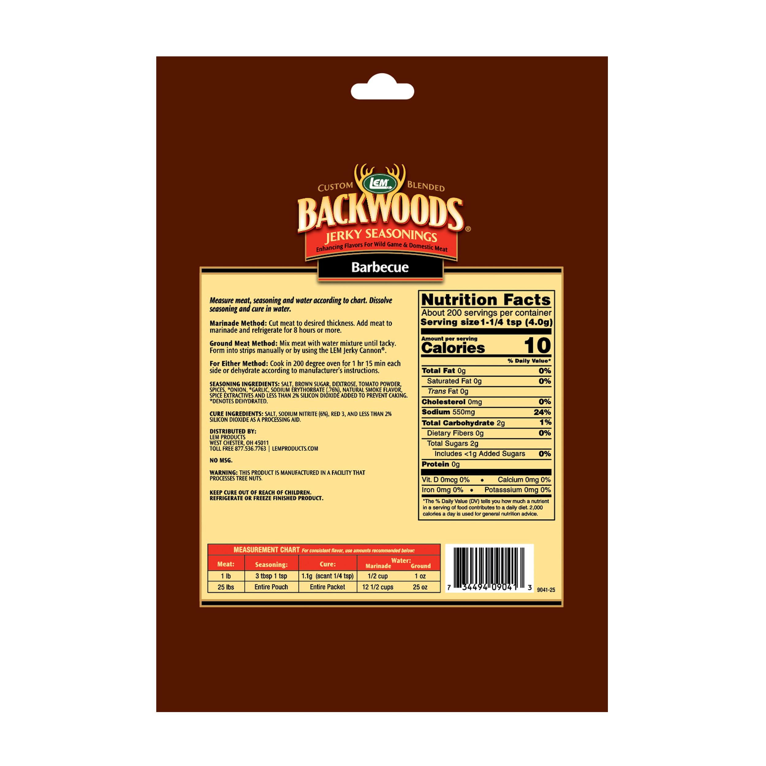 Przyprawa do grilla Backwoods z pakietem Cure