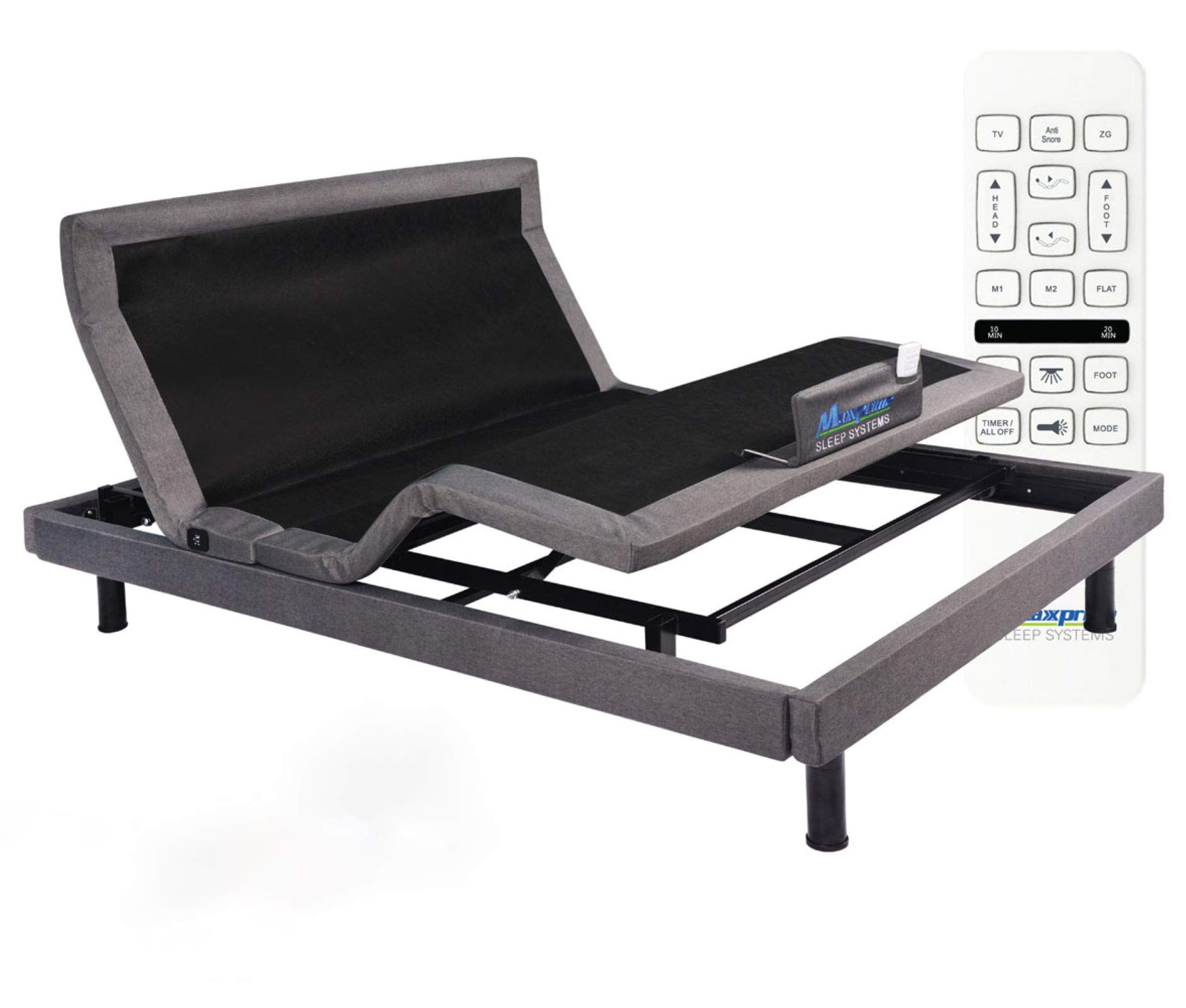 Buy Maxxprime Adjustable Bed Base, Wall Hugger Electric Bed Frame with