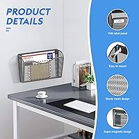 Vista 6 de samstar 6 Pack Magnetic File Holder, Mesh Wall File Organizer File Pocket Mail Organizer Paper Folder Holder for Office/Home, No Drilling(Magnetic)