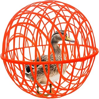15.7" Ball-Shaped Movable Chicken Coop,Pigeon Rabbit Duck Safe Walking Net,Preventing Trampled by Horse,Predation by Eagles,Dog Bites.Pet Removable Prevent Harassment Safety Hutch