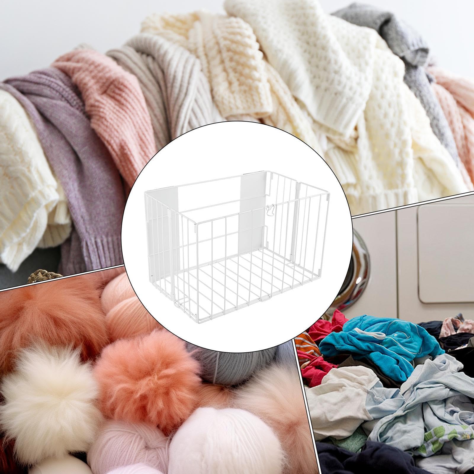 Magnetyczny Organizer do Prania Składany Organizer Na Ubrania | Kosz Do Przechowywania W Lodówce Do Lodówki Łazienki Kuchni Apartamentu Biura Domowego Garażu Kampera Warsztatu