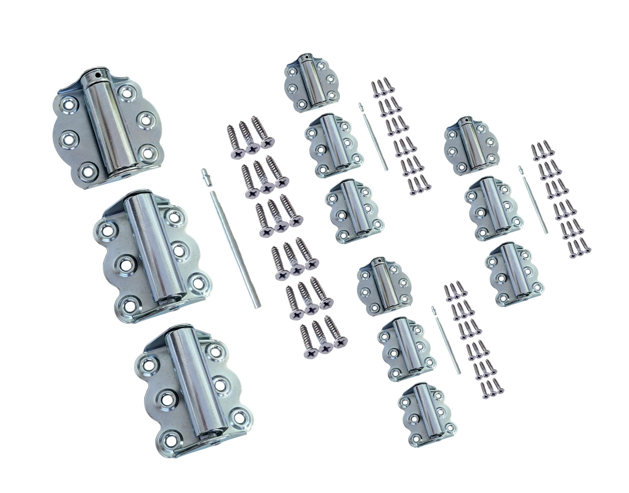 Charnières à ressort de porte QCAA 7,5cm à fermeture automatique x4