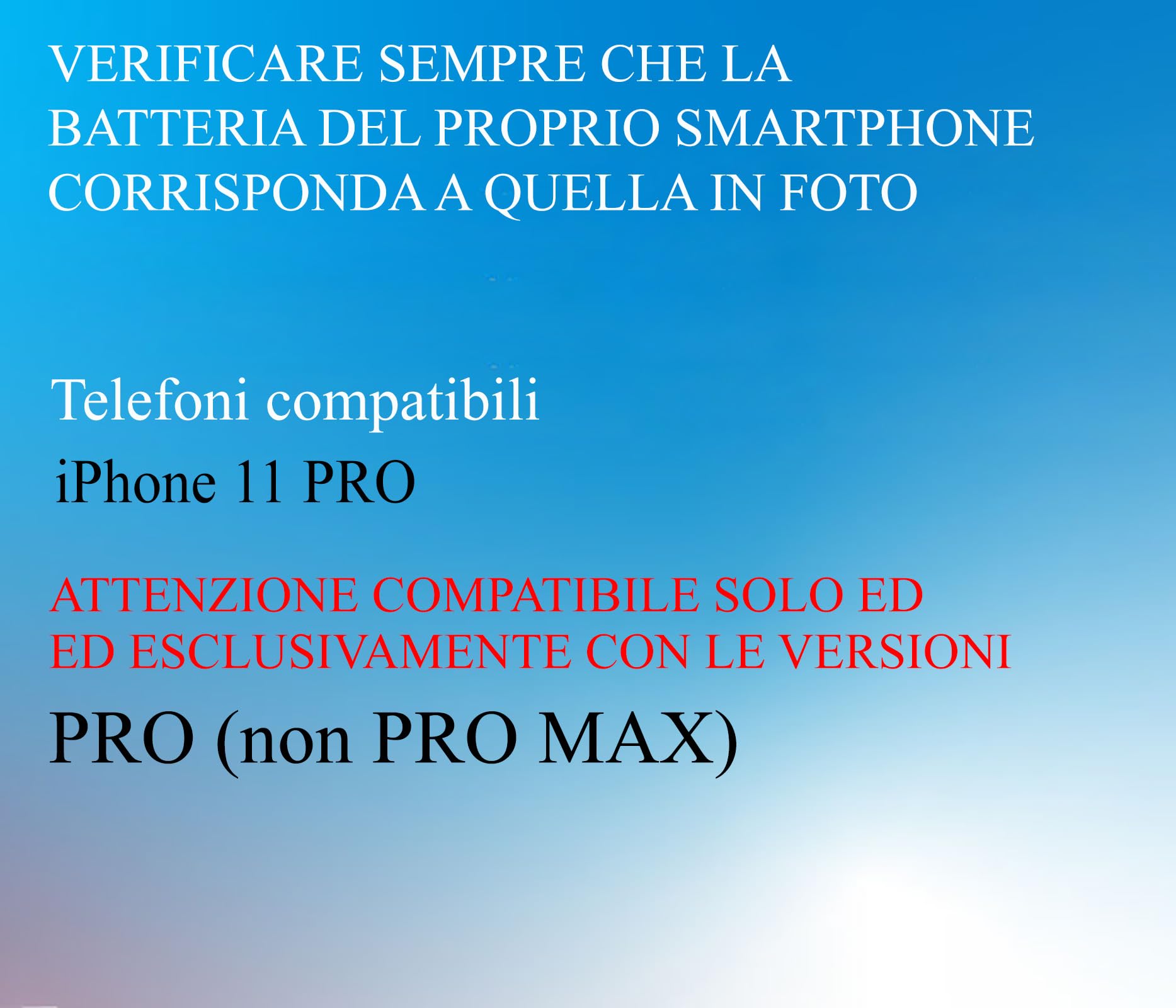 ELLENNE COVER BATTERIA per IPHONE 11 PRO 5.8" RICARICABILE SLIM 6200mAh | COVER CON BATTERIA INTEGRATA COMPATIBILE PER IPHONE 11 PRO 5.8" BATTERY CASE CUSTODIA RICARICABILE SLIM SOTTILE 6200mAh