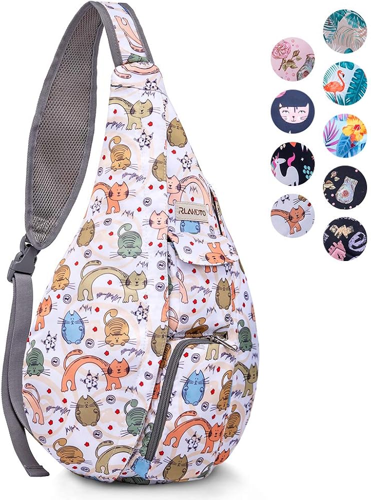 ZOMAKE Sling Bag for Women, Water Resistant Sling Backpack Lightweight Crossbody Backpack