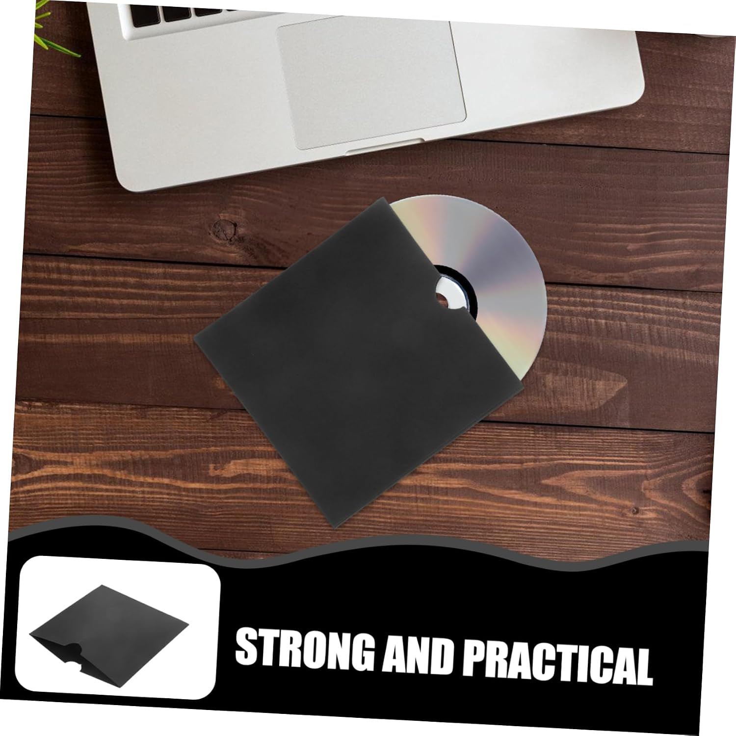 25pcs Cd Dvd Storage Holder Sleeves Kraft Paper Case Protect Your Media