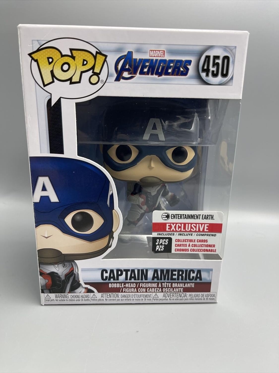 Funko Pop! Marvel Avengers Captain America (Endgame) with Collective Card EE Exclusive