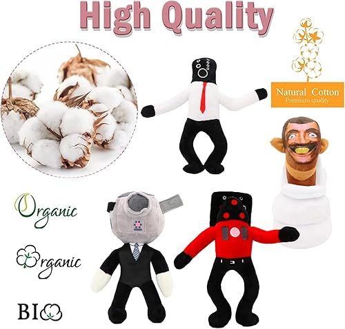 Miniatura 4 de BTFTO Skibidi - Peluche para el inodoro, peluche de Titan Speakerman, juguete de peluche Skibidi, juguetes de peluche, regalos coleccionables para