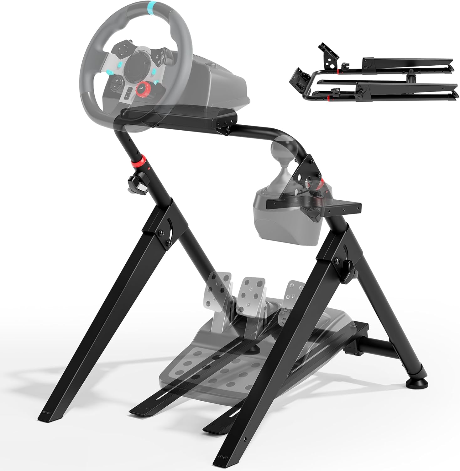 ARES WING Sim Racing Wheel Stand, Foldable Racing Simulator Cockpit ...