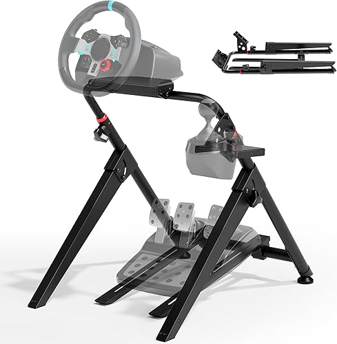 ARES WING Sim Racing Wheel Stand, Foldable Racing Simulator Cockpit, Formula and GT Sim Racing Cockpit Compatible with Fanatec, Thrustmaster, Logitech, Moza, Racing Games on PS5, PS4, Xbox and PC ARES WING Sim Racing Wheel Stand, Foldable Racing Simulator Cockpit, Formula and GT Sim Racing Cockpit Compatible with Fanatec, Thrustmaster, Logitech, Moza, Racing Games on PS5, PS4, Xbox and PC
