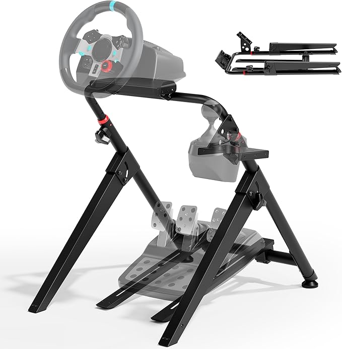 ARES WING Sim Racing Wheel Stand, Foldable Racing Simulator Cockpit, Formula and GT Sim Racing Cockpit Compatible with Fanatec, Thrustmaster, Logitech, Moza, Racing Games on PS5, PS4, Xbox and PC