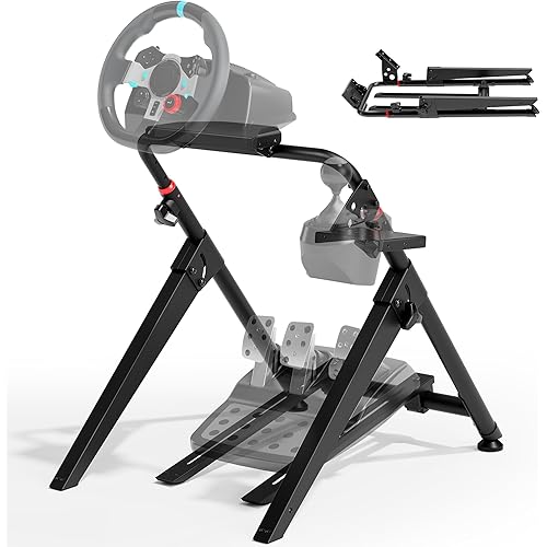 ARES WING Sim Racing Wheel Stand, Foldable Racing Simulator Cockpit, Formula and GT Sim Racing Cockpit Compatible with Fanatec, Thrustmaster, Logitech, Moza, Racing Games on PS5, PS4, Xbox and PC