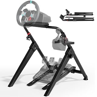 ARES WING Sim Racing Wheel Stand, Foldable Racing Simulator Cockpit, Formula and GT Sim Racing Cockpit Compatible with Fanatec, Thrustmaster, Logitech, Moza, Racing Games on PS5, PS4, Xbox and PC - Amazon product rated Grade A