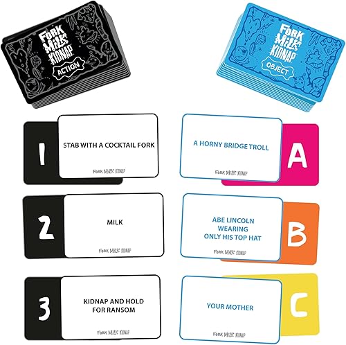 Miniatura 11 de Hasbro Gaming Juego de secuestro de leche con tenedor para adultos solamente, un juego de fiesta para adultos de elecciones cuestionables