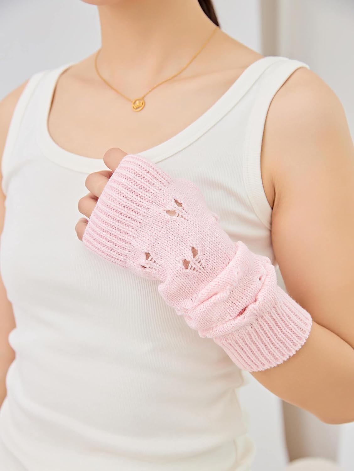 OTPEH Arm Warmers Fairy Grunge Fingerless Punk Goth Emo Gloves Y2K Accessories Cottagecore image 3