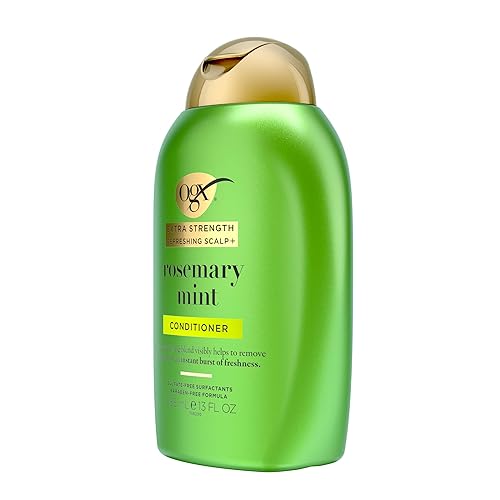 Miniatura 5 de OGX Acondicionador refrescante extra fuerte para cuero cabelludo + menta de romero, acondicionador nutritivo para el cabello y el cuero cabelludo